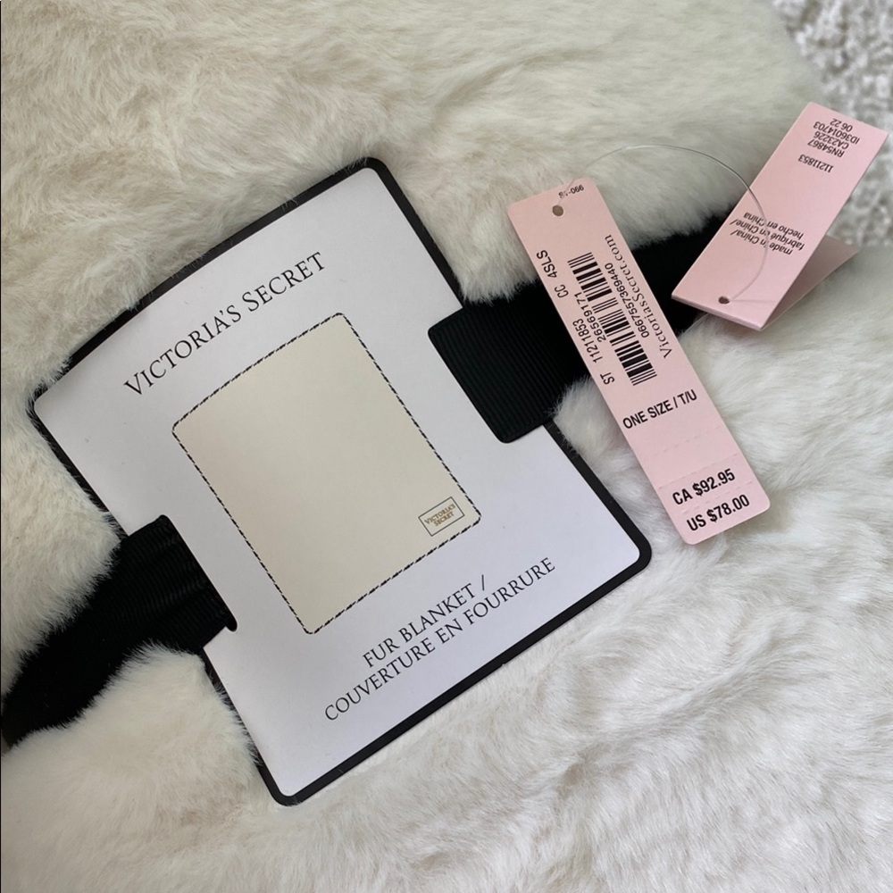 Victoria's Secret Fur Blanket - White